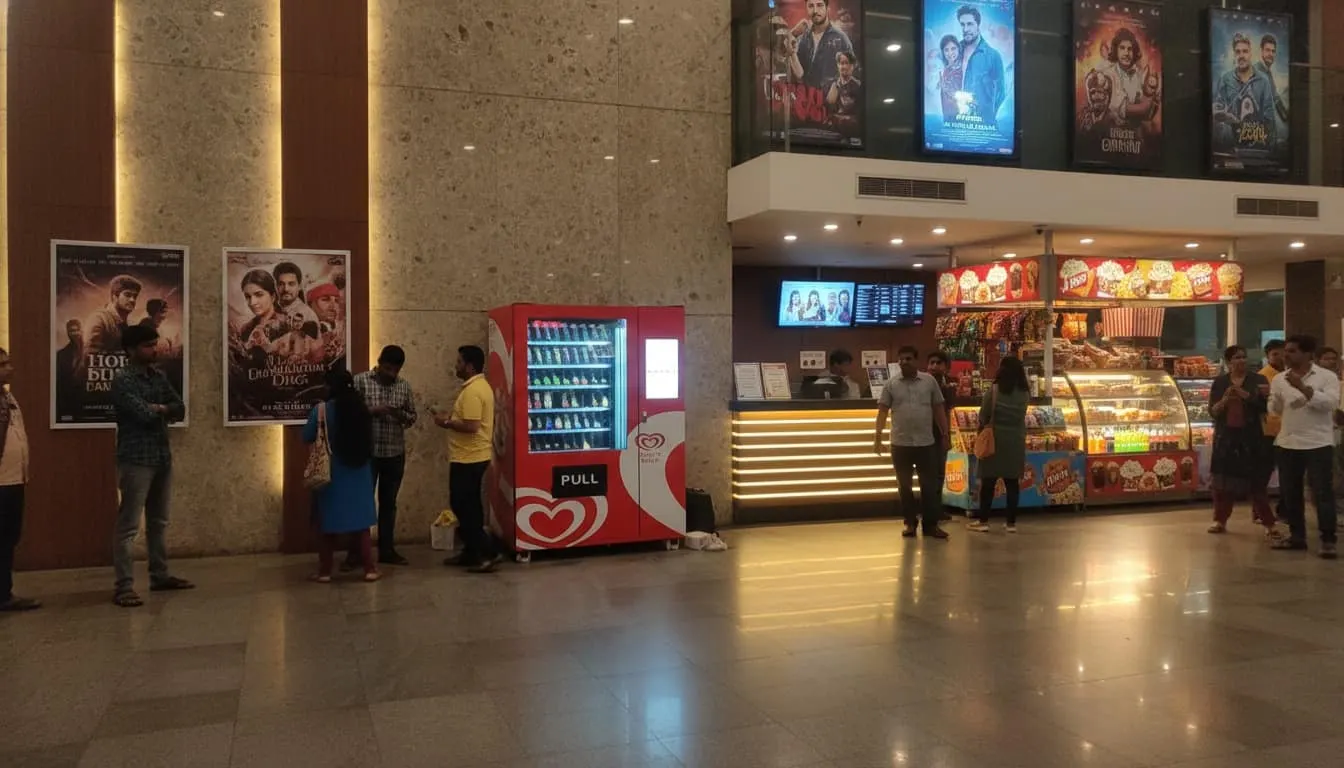 Frozone in a cinema lobby