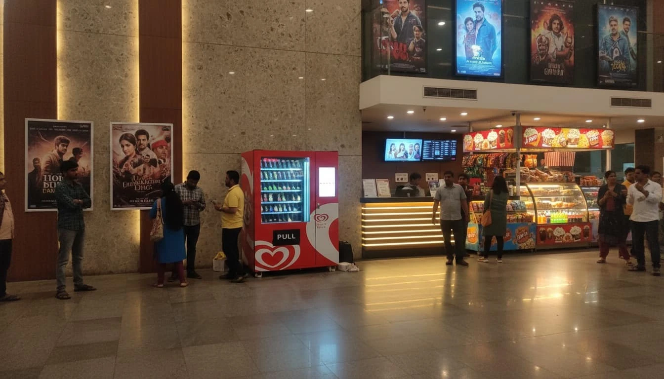 Frozone in a cinema lobby
