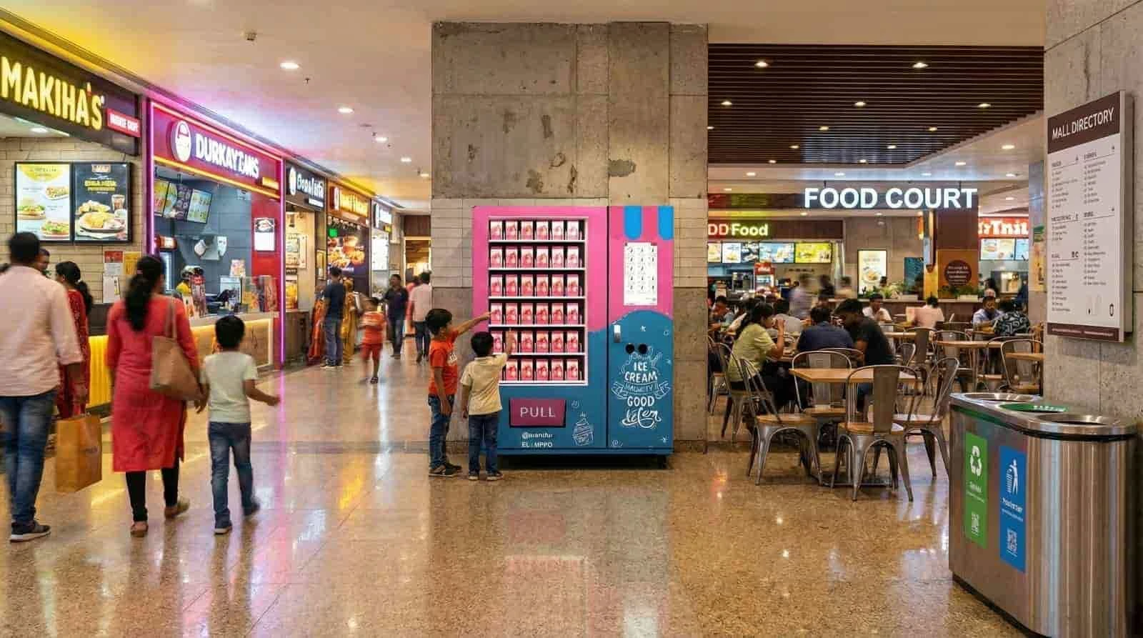 Frozone in a food court