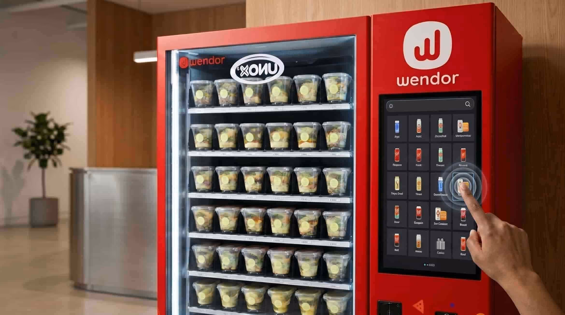 Einfache Touch-Bedienung: Wendor Verkaufsautomaten
