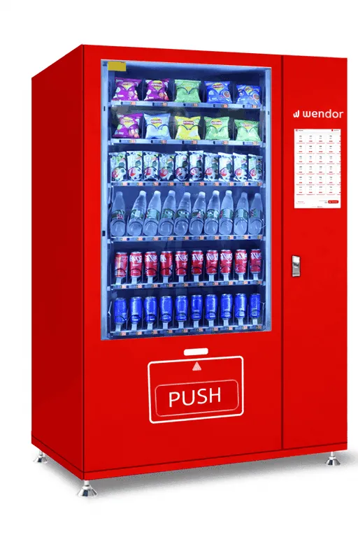 Galaxy 22 vending machine with premium glass display
