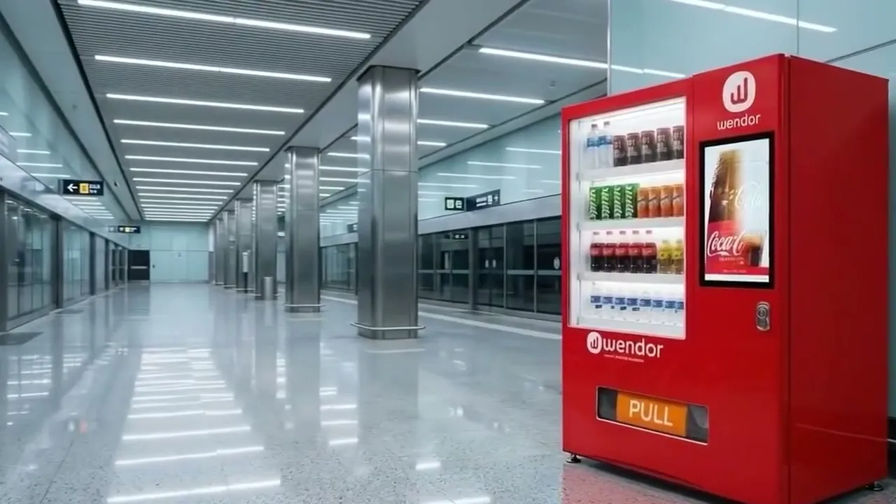 Phoenix beverage vending machine on a metro concourse