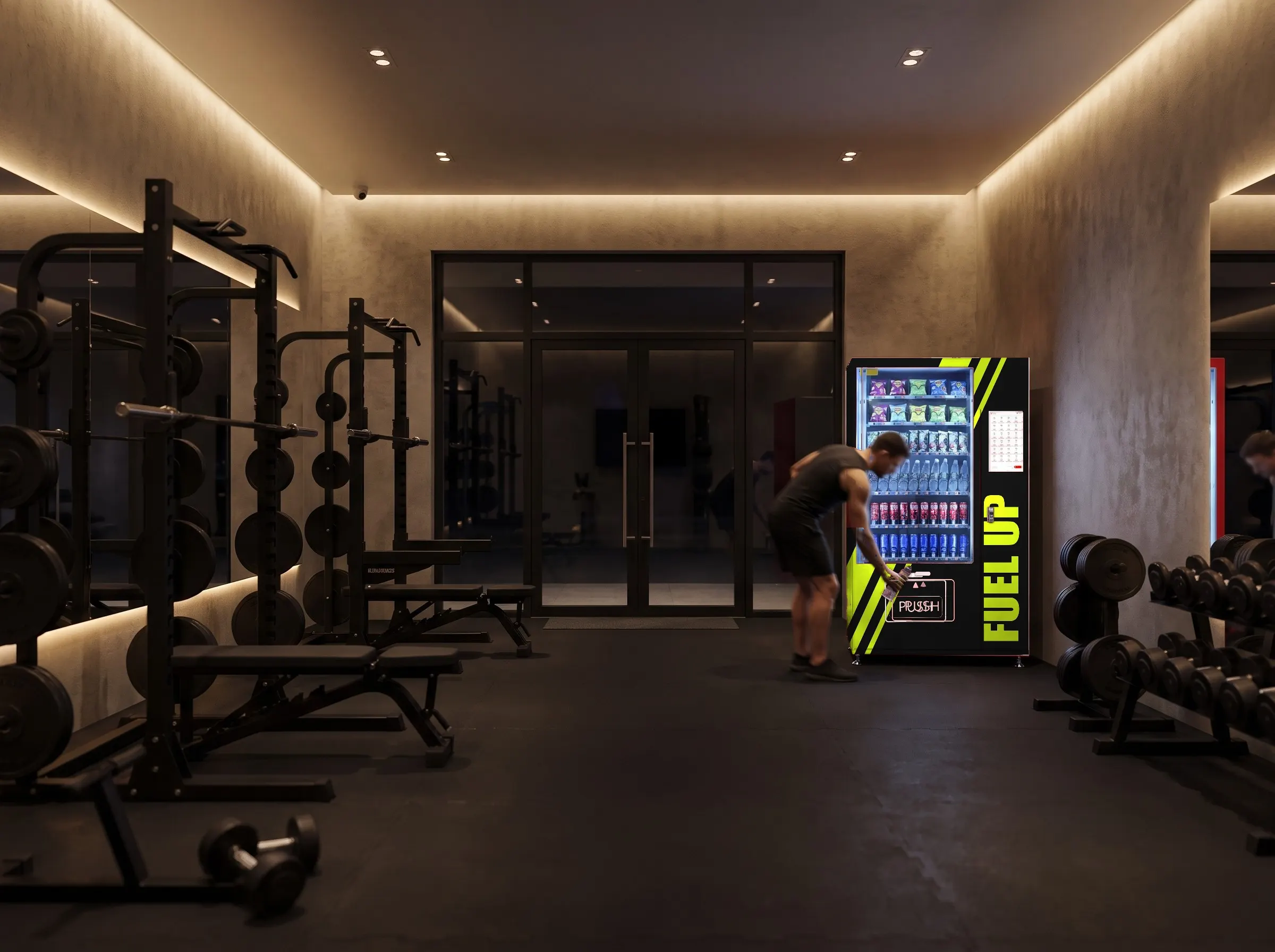 Galaxy 22 dans une salle de sport haut de gamme