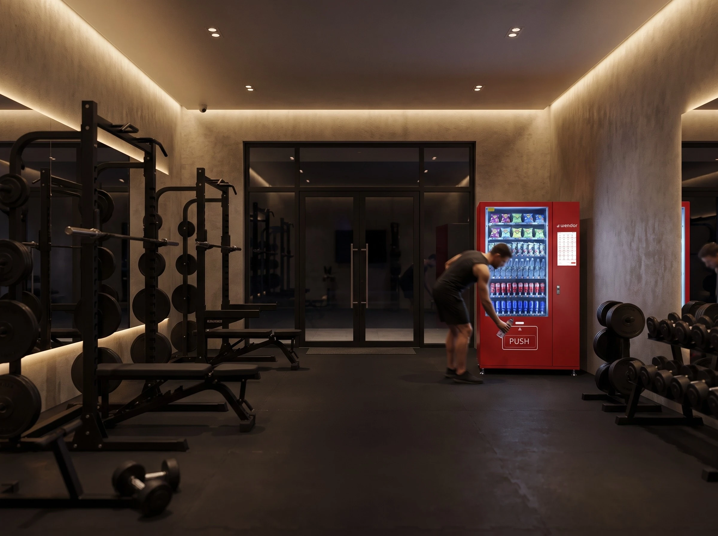 Galaxy 22 in a premium gym