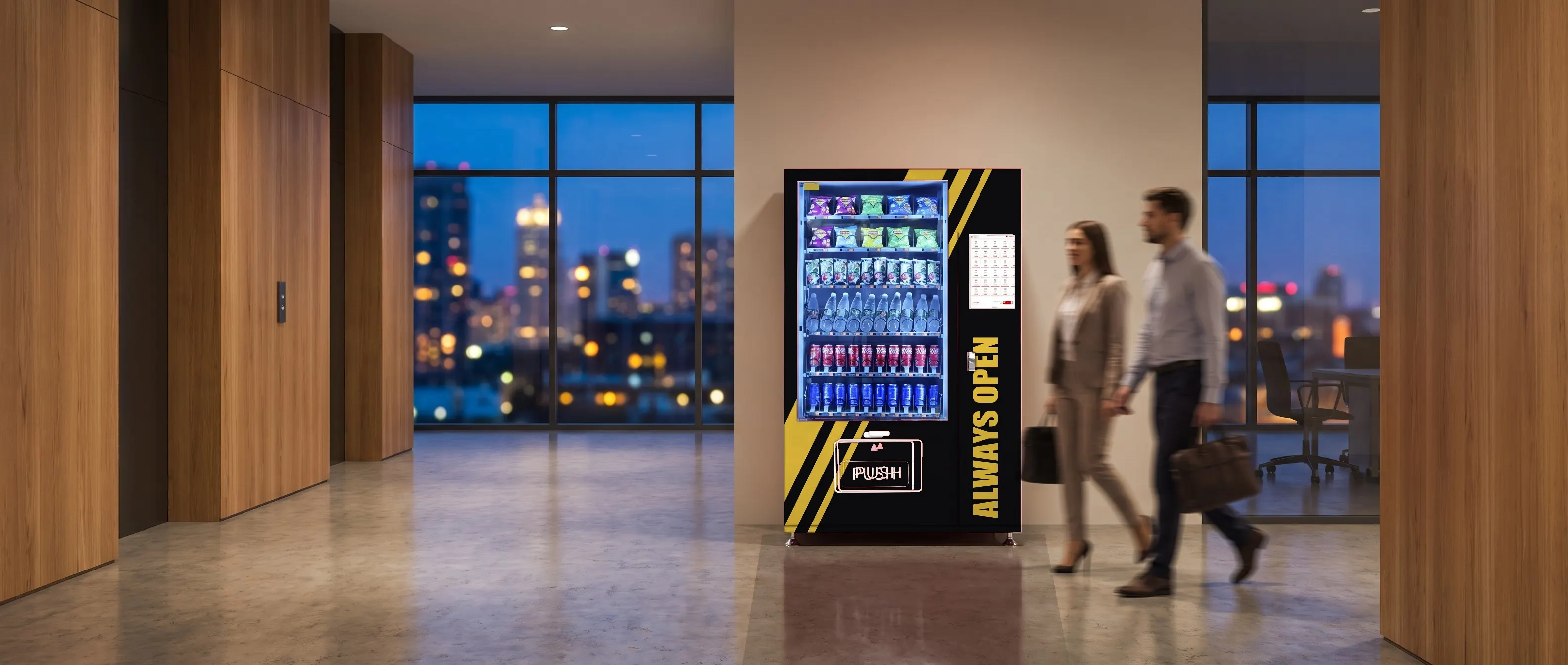 Galaxy 22 dans un hall d’entreprise