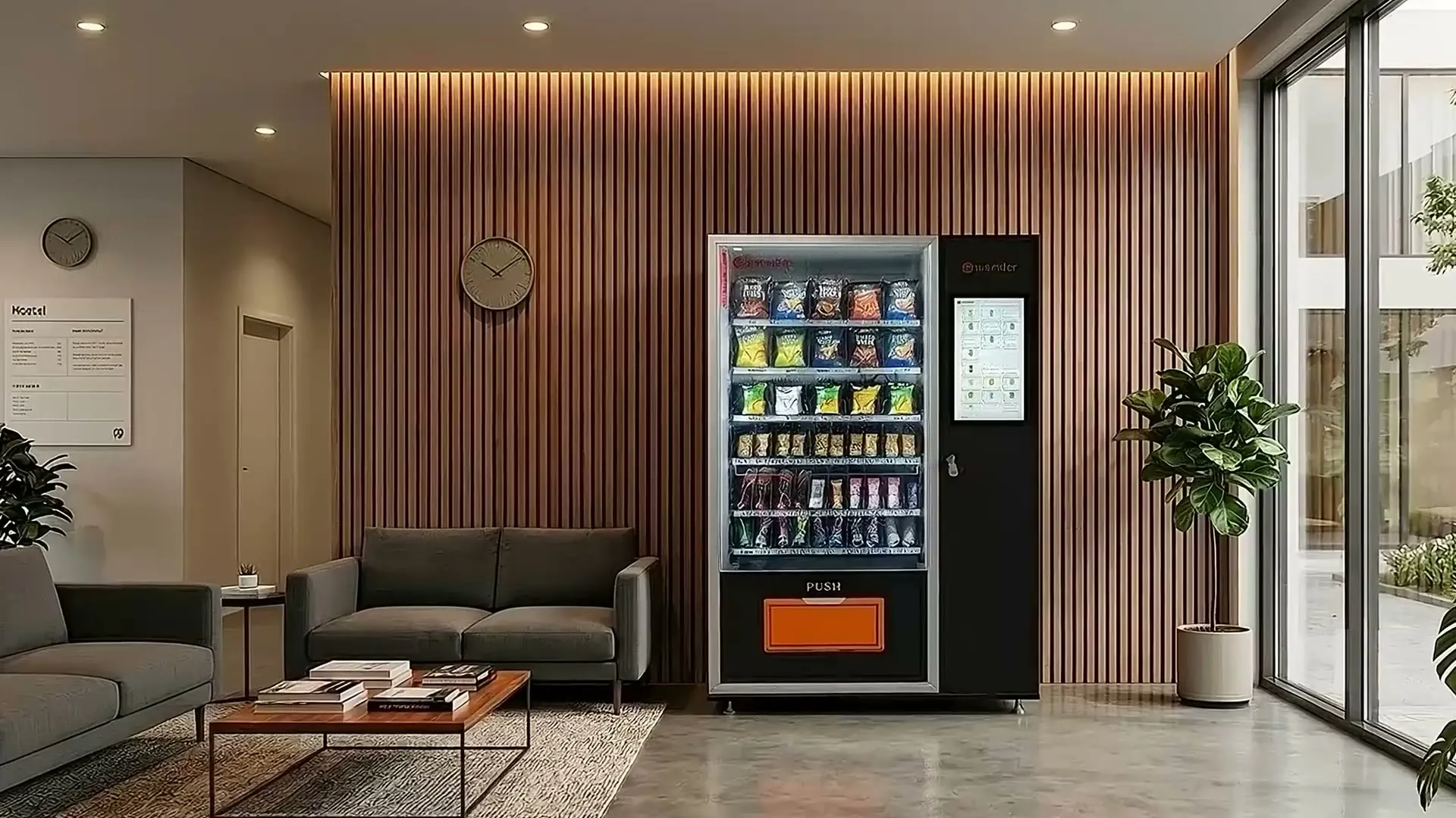 Galaxy 22 vending machine with large touchscreen
