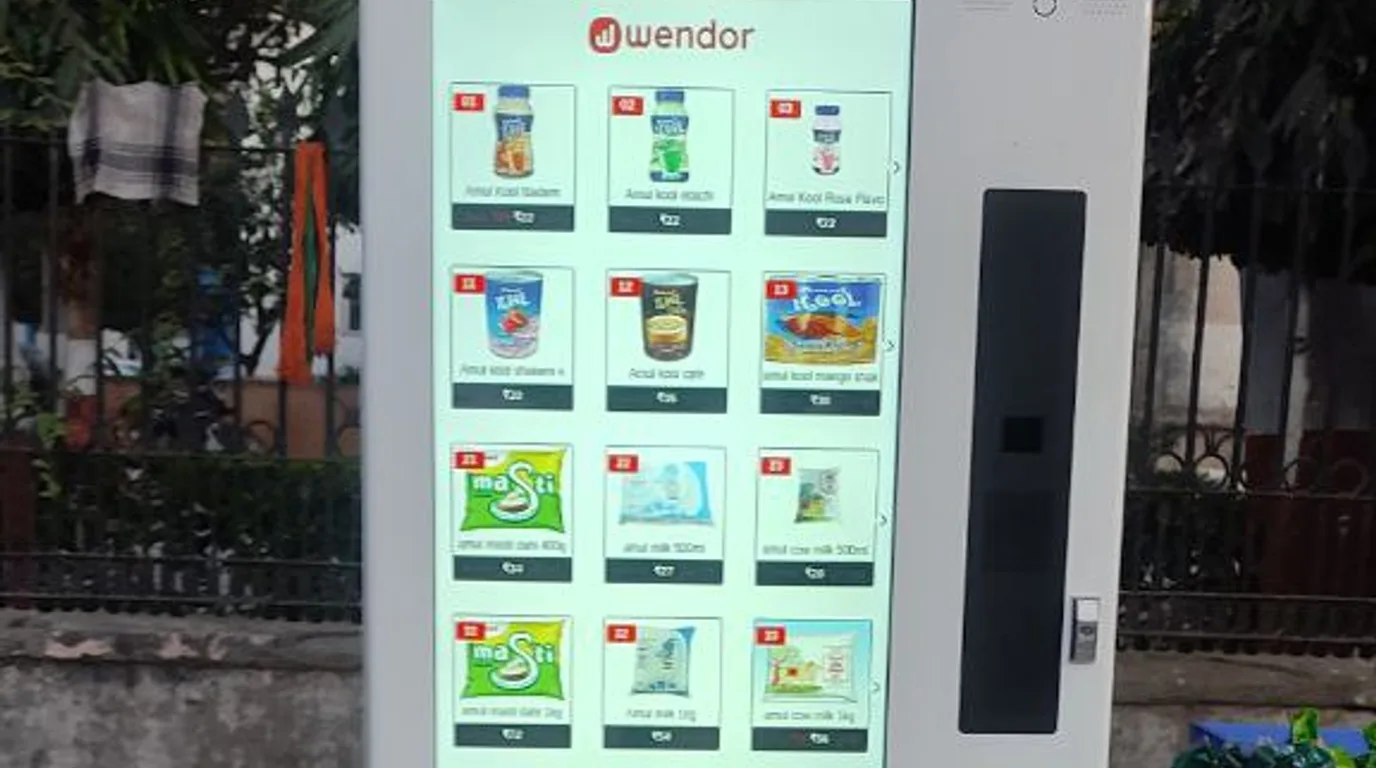Modern vending machine thriving at a busy, well-chosen placement spot